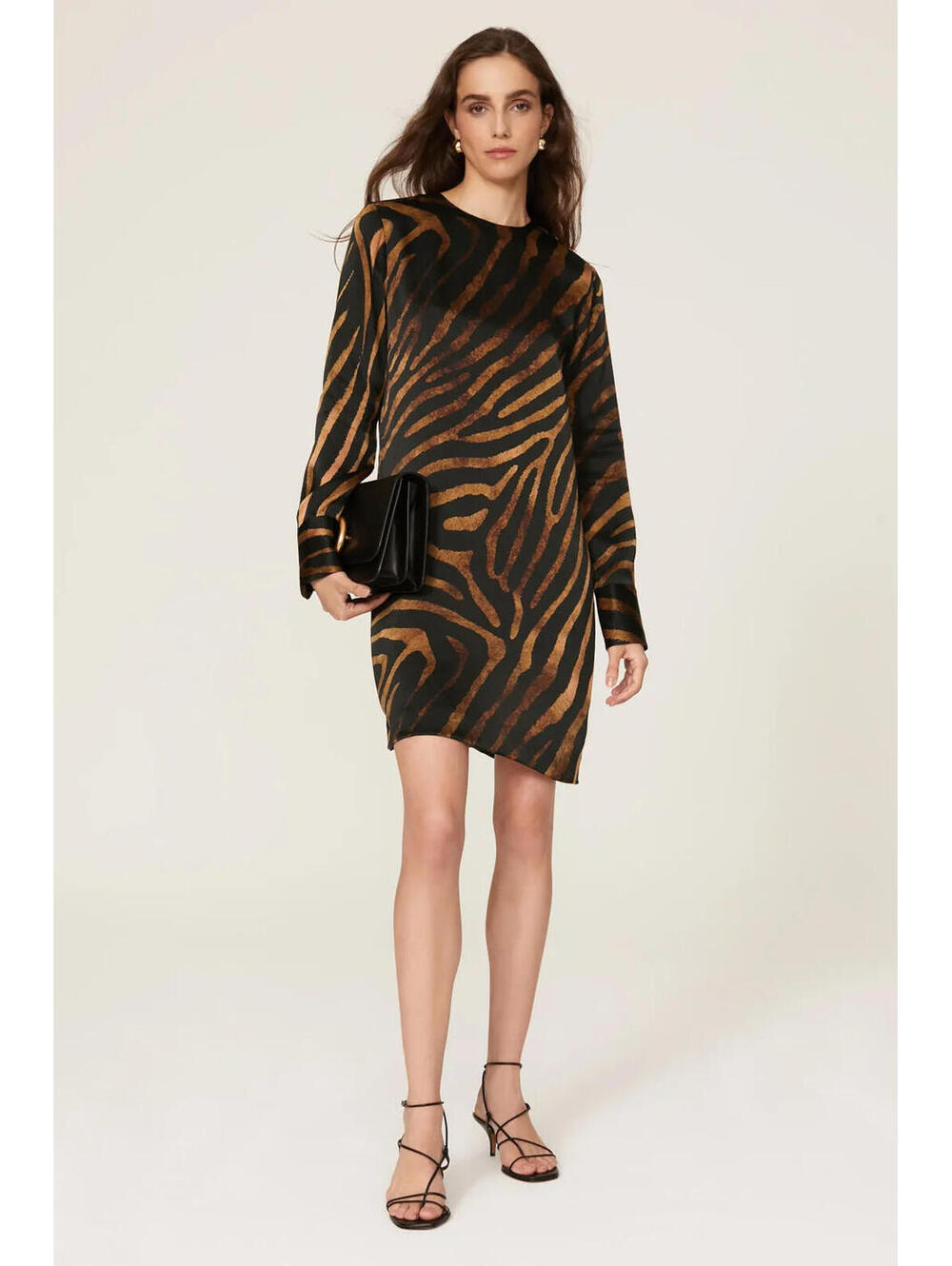 Equipment Nadaleine Zebra Silk Dress Size L